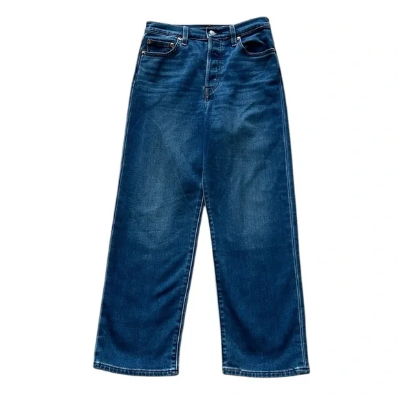 Levi's Women's Premium Ribcage Straight Ankle Jeans Size 26 - Picture 5 of 13